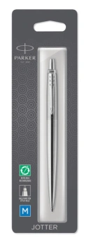Ручка шариков. Parker Jotter Core K61 (1953205) Stainless Steel CT M син. черн. блистер - купить недорого с доставкой в интернет-магазине