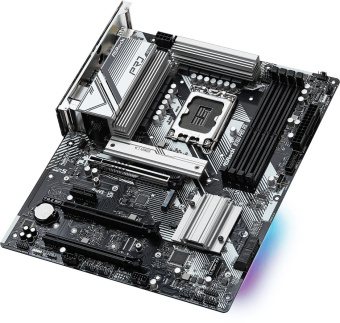 Материнская плата Asrock B760 PRO RS Soc-1700 Intel B760 4xDDR5 ATX AC`97 8ch(7.1) 2.5Gg RAID+HDMI+DP - купить недорого с доставкой в интернет-магазине