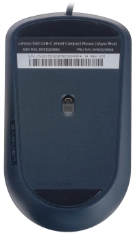 Мышь Lenovo 540 синий оптическая 2400dpi USB2.0 (GY51D20878) - купить недорого с доставкой в интернет-магазине
