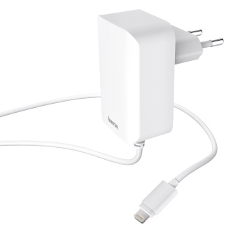 Сетевое зар./устр. Hama H-178342 12W 2.4A для Apple белый (00178342) - купить недорого с доставкой в интернет-магазине