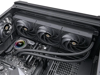 Система водяного охлаждения Thermaltake Toughliquid 360 Ex Pro ARGB Soc-AM5/AM4/1200/1700/1851 черный 4-pin 22.6dB Al+Cu Ret (CL-W400-PL12BL-A) - купить недорого с доставкой в интернет-магазине