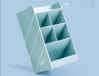 Органайзер настольный Deli 8939BLUE 120х91х205мм синий пластик - купить недорого с доставкой в интернет-магазине