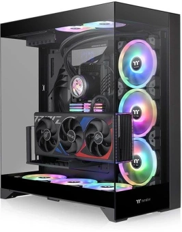 Корпус Thermaltake CTE E550 TG черный без БП ATX 3x140mm 2xUSB3.0 audio bott PSU - купить недорого с доставкой в интернет-магазине