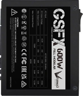 Блок питания Formula SFX 600W GSFX-600 80+ gold (20+4pin) APFC 80mm fan 5xSATA Cab Manag RTL - купить недорого с доставкой в интернет-магазине
