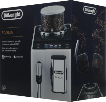 Кофемашина Delonghi Rivelia EXAM440.35.BG 1450Вт бежевый - купить недорого с доставкой в интернет-магазине