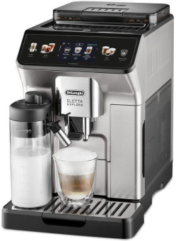 Кофемашина Delonghi Eletta Explore ECAM450.65.S 1450Вт серебристый - купить недорого с доставкой в интернет-магазине