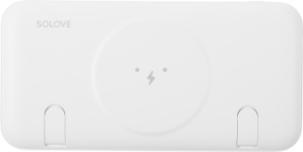 Мобильный аккумулятор Solove W10 10000mAh QC3.0/PD3.0 3A USB-A/USB-C беспров.зар. белый (W10 WHITE RUS) - купить недорого с доставкой в интернет-магазине