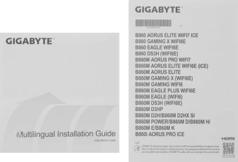 Материнская плата Gigabyte B860M GAMING X WIFI6E Soc-1851 Intel B860 4xDDR5 mATX AC`97 8ch(7.1) 2.5Gg RAID+HDMI+DP - купить недорого с доставкой в интернет-магазине