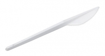 Нож однораз. 165мм белый (упак.:100шт) - купить недорого с доставкой в интернет-магазине
