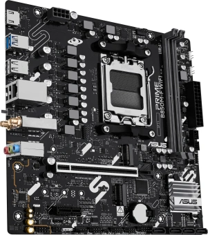 Материнская плата Asus PRIME B850M-F WIFI Socket AM5 AMD B850 2xDDR5 mATX AC`97 8ch(7.1) GbLAN RAID+VGA+HDMI - купить недорого с доставкой в интернет-магазине