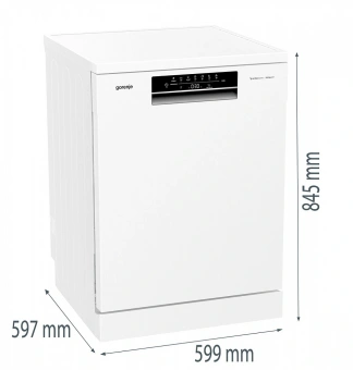 Посудомоечная машина Gorenje GS642C90W ( 2 корзины ) белый (полноразмерная) - купить недорого с доставкой в интернет-магазине