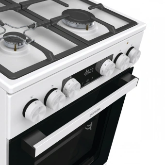Плита Комбинированная Gorenje GK5C42WF-B белый (металлическая крышка) реш.чугун - купить недорого с доставкой в интернет-магазине