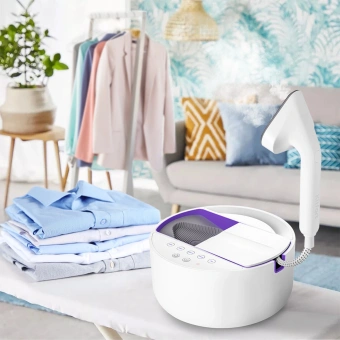 Отпариватель ручной Kitfort КТ-9110-1 2180Вт белый/фиолетовый - купить недорого с доставкой в интернет-магазине