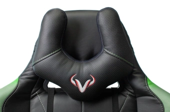 Кресло игровое Zombie VIKING 5 AERO черный/салатовый эко.кожа с подголов. крестов. пластик - купить недорого с доставкой в интернет-магазине