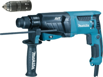 Перфоратор Makita HR2631FT патрон:SDS-plus уд.:2.4Дж 800Вт (кейс в комплекте) - купить недорого с доставкой в интернет-магазине