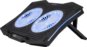 Подставка для ноутбука Digma D-NCP180-2x110RGB 18" 410x280x34мм 20дБ 2xUSB 2x 110ммFAN 700г Fan-control пластик ABS черный - купить недорого с доставкой в интернет-магазине