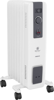 Радиатор масляный Royal Clima ROR-FR7-1500M 1500Вт белый/черный - купить недорого с доставкой в интернет-магазине