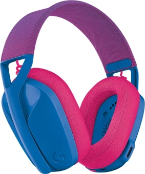 Наушники с микрофоном Logitech G435 голубой/розовый накладные BT/Radio оголовье (981-001065) - купить недорого с доставкой в интернет-магазине