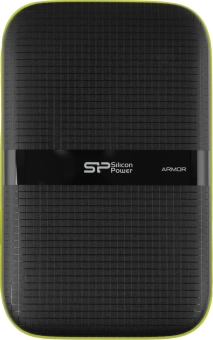 Жесткий диск Silicon Power USB3.0 4TB SP040TBPHDA60S3K A60 Armor 2.5" черный/зеленый - купить недорого с доставкой в интернет-магазине