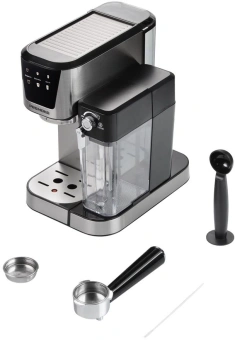 Кофеварка рожковая Редмонд CM715 1350Вт серебристый/черный - купить недорого с доставкой в интернет-магазине