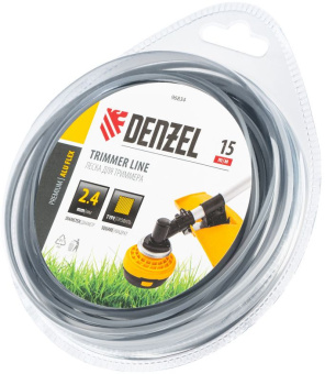 Леска для садовых триммеров Denzel Aluflex d=2.4мм L=15м (96834) - купить недорого с доставкой в интернет-магазине