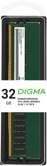 Память DDR5 32GB 4800MHz Digma DGMAD54800032D RTL PC5-38400 CL40 DIMM 288-pin 1.1В dual rank Ret - купить недорого с доставкой в интернет-магазине