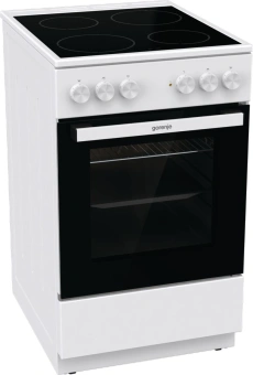 Плита Электрическая Gorenje GEC5A12WG-B белый стеклокерамика (без крышки) - купить недорого с доставкой в интернет-магазине