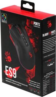 Мышь A4Tech Bloody ES9 черный оптическая 6200dpi USB 7but - купить недорого с доставкой в интернет-магазине
