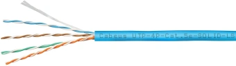 Кабель информационный Cabeus UTP-4P-Cat.5e-SOLID-LSZH-BL кат.5E U/UTP LSZH внутренний 305м синий - купить недорого с доставкой в интернет-магазине