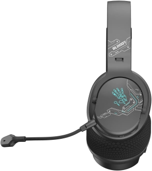 Наушники с микрофоном A4Tech Bloody GR370 черный мониторные BT/Radio/3.5mm оголовье (GR370) - купить недорого с доставкой в интернет-магазине