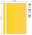 Папка-скоросшиватель Buro -PSE20BU/YEL A4 прозрач.верх.лист пластик желтый 0.11/0.13 - купить недорого с доставкой в интернет-магазине