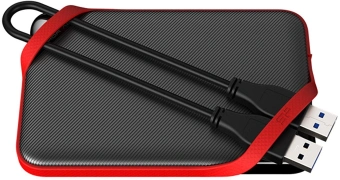 Жесткий диск Silicon Power USB3.1 1TB SP010TBPHD62SS3K A62S Armor 2.5" черный/красный - купить недорого с доставкой в интернет-магазине