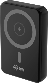Мобильный аккумулятор Cactus CS-PBFSUA-10000 10000mAh 22.5W 4.5A USB-C беспров.зар. черный - купить недорого с доставкой в интернет-магазине