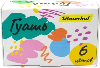 Гуашь Silwerhof 6цв. бан. 20мл. картон.кор. - купить недорого с доставкой в интернет-магазине