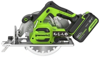 Циркулярная пила (дисковая) Greenworks GD24CS (ручная) D диска.:185мм (1500907CUG) - купить недорого с доставкой в интернет-магазине