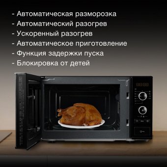 Микроволновая Печь Hyundai HYM-D3032 20л. 700Вт черный - купить недорого с доставкой в интернет-магазине