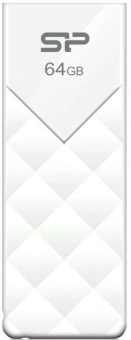 Флеш Диск Silicon Power 64GB Ultima U03 SP064GBUF2U03V1W USB2.0 белый - купить недорого с доставкой в интернет-магазине