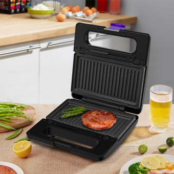 Вафельница Kitfort КТ-3611 800Вт черный/фиолетовый - купить недорого с доставкой в интернет-магазине