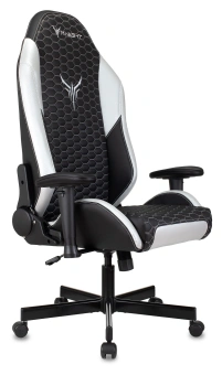 Кресло игровое Knight Neon черный/серебряный соты экокожа с подголов. крестов. металл - купить недорого с доставкой в интернет-магазине