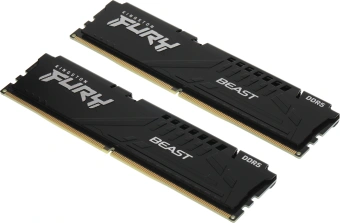 Память DDR5 2x32GB 5200MHz Kingston KF552C40BB2K2-64 Fury Beast Black Expo RTL Gaming PC5-41600 CL40 DIMM 288-pin 1.25В dual rank с радиатором Ret - купить недорого с доставкой в интернет-магазине