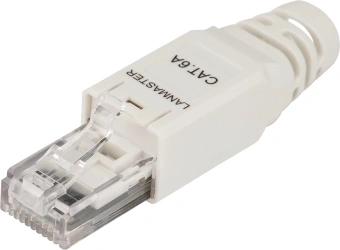 Коннектор Lanmaster LAN-TMP-U6A-WH полев.RJ45 кат.6A UTP бел. (упак.:1шт) - купить недорого с доставкой в интернет-магазине