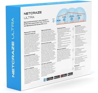 Роутер беспроводной Keenetic Netcraze Ultra (NC-1812) BE7200 10/100/1000/2500BASE-TX/4G ready белый - купить недорого с доставкой в интернет-магазине