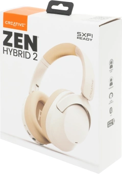 Гарнитура мониторные Creative Zen Hybrid 2 1.2м бежевый беспроводные bluetooth оголовье (51EF1140AA000) - купить недорого с доставкой в интернет-магазине