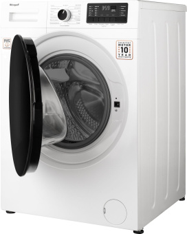 Стиральная машина Weissgauff WM 61210 DC Inverter Steam класс: A+++ загр.фронтальная макс.:10.5кг белый инвертер - купить недорого с доставкой в интернет-магазине