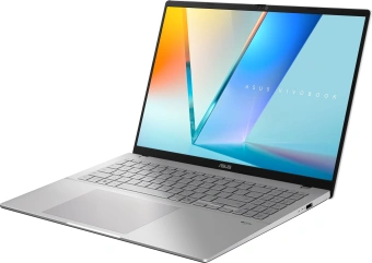 Ноутбук Asus VivoBook S16 S3607AA-SH114 Core Ultra 7 355 32Gb SSD1Tb Intel Graphics 16" OLED WUXGA (1920x1200) без ОС silver WiFi BT Cam (90NB1731-M007X0) - купить недорого с доставкой в интернет-магазине