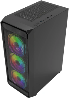 Корпус Bloody BD-CC114F черный без БП ATX 4x120mm 1xUSB2.0 1xUSB3.0 audio bott PSU - купить недорого с доставкой в интернет-магазине