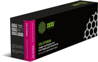 Картридж лазерный Cactus CS-CF303A CF303A пурпурный (32000стр.) для HP CLJ Ent M880/M880z/M880z+ - купить недорого с доставкой в интернет-магазине