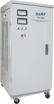 Стабилизатор напряжения Rucelf SDV-20000 20кВА однофазный белый - купить недорого с доставкой в интернет-магазине