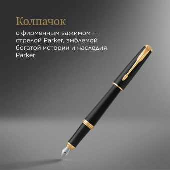 Ручка перьев. Parker Urban Core F309 (1931593) Muted Black GT F сталь нержавеющая подар.кор. - купить недорого с доставкой в интернет-магазине