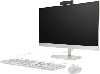 Моноблок HP ProOne 240 G10 23.8" Full HD i5 1335U (1.3) 8Gb SSD512Gb UHDG Free DOS GbitEth WiFi BT 90W клавиатура мышь Cam белый 1920x1080 - купить недорого с доставкой в интернет-магазине